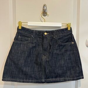 Dark Denim Mini Skirt